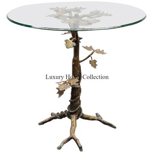 Approvisionnement direct d'usine en aluminium coulé Double ombré argent brillant poli et noir enduit de poudre Tables accessoires fournitures - Product Image 2