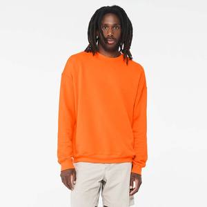 Sudaderas con capucha con logotipo bordado Unisex personalizado Hombres 100% Algodón Sudaderas naranjas de gran tamaño - Product Image 4