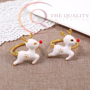 แหวนผ้าเช็ดปากแบบคลาสสิกสำหรับตกแต่งโต๊ะอาหาร อุปกรณ์ตกแต่งโต๊ะอาหารสำหรับบ้าน ร้านอาหาร และงานอีเว้นท์ - Product Image 3