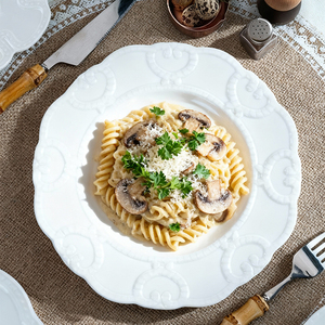 Bán Buôn Biểu Tượng Tùy Chỉnh Thân Thiện Với Môi Xương Trung Quốc Hiện Đại Tối Giản Sang Trọng Bát Tấm Cup 58-Mảnh Trắng Bộ Đồ Ăn Cho - Product Image 1