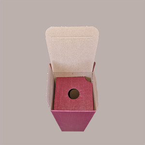 10 pièces Bordeaux soie carton boîtes rigides 90x90H340mm stratification brillante pour 1 bouteille 750ml huile vin produit emballage - Product Image 1
