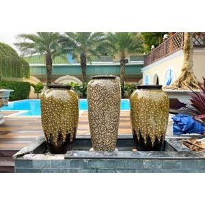 Festivales Cerámica Feng Shui Tarro de agua Decoración de revestimiento anticorrosión sostenible Botellas de agua multicolores - Product Image 2