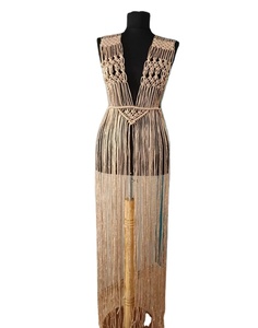 Vestido de macramé, vestido de cuerda, vestido Boho hippie, vestido hecho a mano, traje de Festival Top mujeres macramé Vestido de playa - Product Image 1