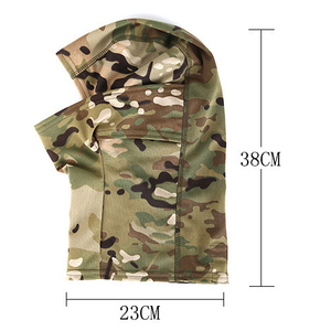 Masque de ski extérieur en maille de camouflage avec logo personnalisé pour casque de moto et cyclisme - Product Image 2