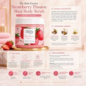 Exfoliating for Smooth and Radiant Skin for All Skin Types – The Bath Factory Strawberry Shea <b>Body</b> <b>Scrub</b> - Product Image 4