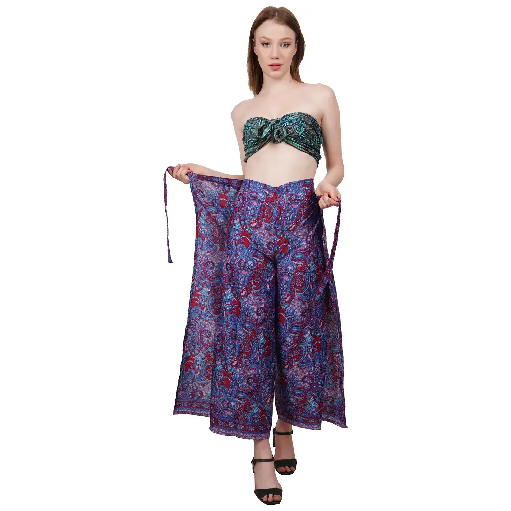 Moda şık Trendy tasarım açık balıkçılar pantolon çiçek ile kızlar ve kadınlar için güzel renkte baskılı tasarlanmış