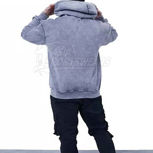 Sweat-shirts à capuche personnalisés avec votre logo, effet délavé, fabriqués en usine, prix de gros, respirants - Product Image 3