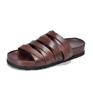 Pantuflas de Cuero para Hombre y Mujer, Sandalias Suaves y Cómodas para Interiores y Exteriores, Zapatos de Casa con Suela Antideslizante - Product Image 4