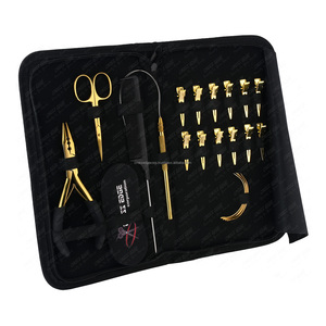 Nono & Micro Ring-aplicador de extensiones de cabello, alicates con 12 pinzas para secar el pelo, juego de pinzas y minitijera - Product Image 1