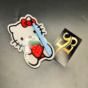 Azulejo de pestañas Hello Kitty acrílico al por mayor, color y diseños personalizados, placa de azulejo de pestañas Hello Kitty guepardo bonito, Etiqueta Privada - Product Image 6