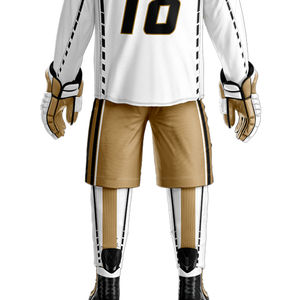 Meilleur fabricant fournisseur de pantalons de hockey sur glace respirants unisexes de haute qualité avec logo personnalisé, service OEM, impression du nom de l'équipe, vente en ligne - Product Image 5