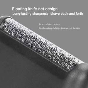 Rasoir électrique noir pour hommes, rechargeable par USB, rasoir à grille portable, tondeuse à barbe à double lame, lavable IPX7, de qualité allemande, pour le visage et les voyages en camping-car - Product Image 4