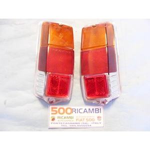 Luces Traseras LED Posterioras para Fiat 500 EPOCA, Coppia Plastica Gemma Mod. Tipo Liscio - Product Image 1