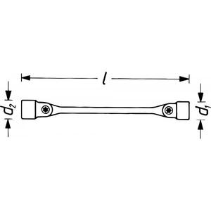 Clé à tête flexible Hazet - Product Image 2