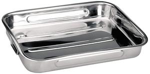 Teglia da forno in acciaio inox con manici 38x27cm (Ibili 651835) - Product Image 2
