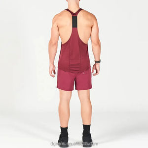 Legging d'entraînement pour hommes 100% coton décontracté sans manches Gym Muscle Athlétique Design été musculation entraînement tricoté tissage - Product Image 3