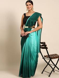 Sari chinon de style moderne pour les mariages et fêtes Grossiste en vêtements indiens et pakistanais prêt-à-porter de l'Inde pour les dames - Product Image 3