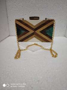 Ensemble complet de sac à main en résine multicolores très élégant, imitation perle vintage, papillon, charme solide, collier, pour femmes, mariage - Product Image 3