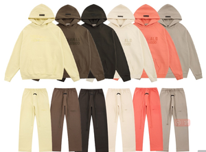 Conjunto Deportivo Personalizado OEM para Otoño, Sudadera con Capucha FOG y Pantalones Deportivos Unisex, Color Negro, 100% Algodón, Transpirable, Deportivo - Product Image 2