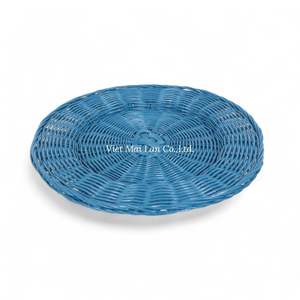 Assiette de présentation en rotin faite à la main pour la décoration de table, événements de mariage, restaurants et vente en gros en provenance du Vietnam - Product Image 1