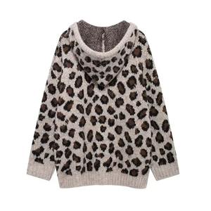 2025 New Style Women's Street Hooded Knit Sweatshirt for women 100% <b>polyester</b> - Product Image 5