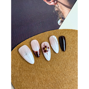 Autocollant pour ongles Wine Blossom Press on Nail Art, élégant, pour femmes - Product Image 3