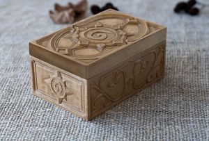 Cadeaux de mosquée islamique en croissant Sadaquah Box Ramadan Rectangle en bois Cash Box Eid Mubarak Tirelire écologique avec comptoir - Product Image 4