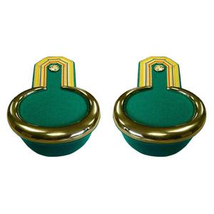 Épaulettes colombiennes dorées de haute qualité, brodées, à coudre, épaulettes dorées à lacets, régiments britanniques et français, bullion - Product Image 1