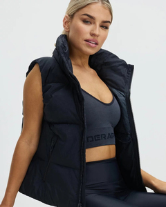 Chaleco Acolchado para Mujer, Estilo Crop, Cuello Alto, Cierre de Cremallera, Sin Mangas, Secado Rápido, Transpirable, OEM - Product Image 6