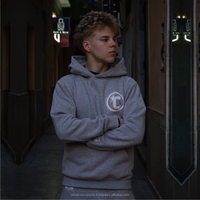 High Street Logo personnalisé graphique 3D bouffée impression corne survêtement ample Joggers et sweat à capuche ensemble 400 Gsm survêtement évasé