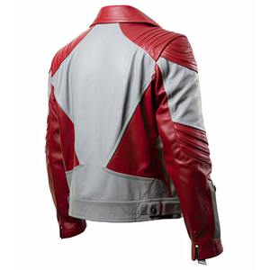 Nueva llegada personalizada a prueba de viento impermeable de cuero genuino de talla grande chaqueta de moto para carreras de motos de invierno - Product Image 2