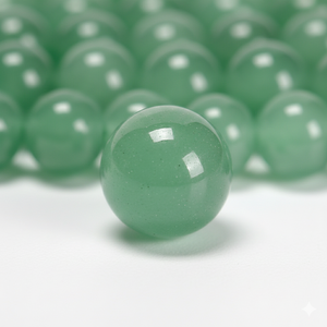 Perles en vrac Beadsnfashion MGB-170, 8 mm, rondes, en aventurine verte, pour la fabrication de bijoux DIY - Product Image 2