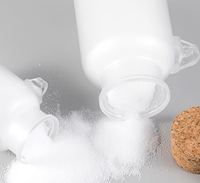 Bocaux en plastique givré pour sels de bain avec bouchons en liège et cuillères en bois, bouteilles rechargeables pour poudre de masque 100g 200g 300g 500g