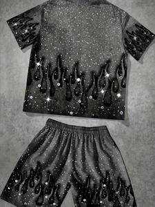 Ensemble de survêtement sportif décontracté moderne pour l'été, idéal pour la course à pied, la pratique sportive, la remise en forme et les activités de plein air - Product Image 4