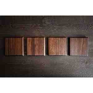 Sous-verres en bois indien Sesham Noyer Logo personnalisé Décor fait main Fabricant d'exportation - Product Image 4