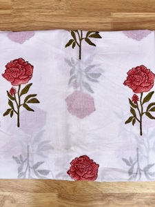 Tela de ropa al por mayor algodón indio 100% algodón mano pantalla impresa diseñador Sanganeri tela para correr mujeres tela de vestir - Product Image 3