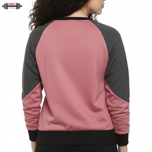 สเวตเชิ้ตสำหรับผู้หญิงเสื้อออกกำลังกายผ้าฟลีซระบายอากาศได้ดีมีโลโก้ด้านหน้าสำหรับฤดูหนาว - Product Image 2