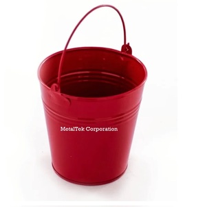 Custom Pink <b>Mini</b> Metal Pail Durable Rust-Resistant Iron Bucket Garden Planter Pot for Wedding Decor Garden & <b>Storage</b> Planters - Product Image 4