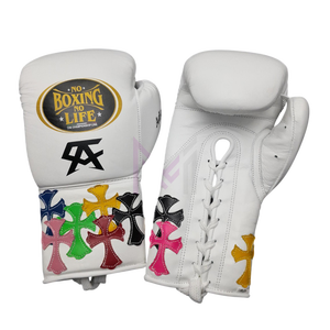 Nouveauté : Gants de sparring professionnels personnalisés de qualité supérieure, fabriqués en usine, avec patchs en cuir imprimés CA, sans couture. - Product Image 1