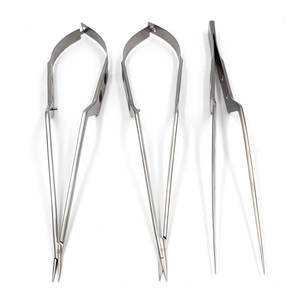 Tijeras Oftálmicas Castroviejo, Juego de 5 Instrumentos Microquirúrgicos de Acero Inoxidable, Aprobados por ISO y CE, Narham Enterprises - Product Image 2