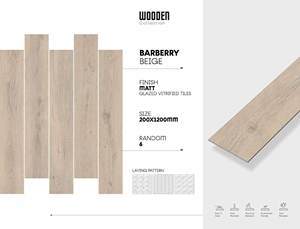 Baldosas de cerámica decorativas para balcón y exteriores de 200x1200mm, baldosas de porcelana de la India más vendidas - Product Image 3