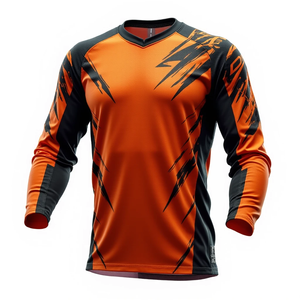 เสื้อเจอร์ซีย์มอเตอร์ครอสแบบสั่งตัดพิเศษ ทนทาน ระบายอากาศได้ดี ออกแบบมาเพื่อปกป้องผู้ขับขี่ให้ยาวนาน ชุดแข่งรถมอเตอร์ไซค์และรถยนต์ - Product Image 3