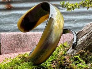 Brazaletes de Cuerno de Búfalo Natural, Joyería Artesanal de Cuerno de Búfalo - Product Image 6