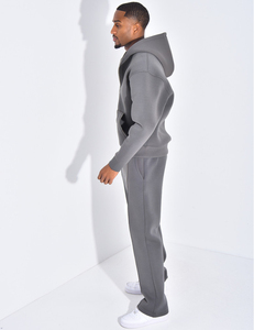 Conjunto Deportivo para Hombre, Corte Holgado, Tela Diver, Sudadera con Cierre y Pantalones Rectos - Product Image 2