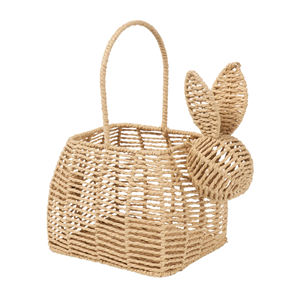 Easter <b>Rabbit</b> Baskets Water Hyacinth Bunny Basket Perfect for Easter Water Hyacinth Easter <b>Gift</b> Handmade in Vietnam Ecofriendly - Product Image 6