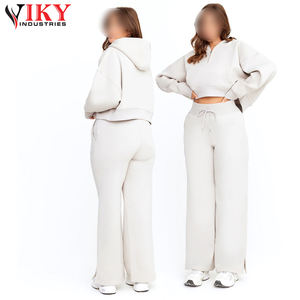Light Color Good Quality Pakistan Made Factory Rate Women Outer Wear <b>Flared</b> Style Tracksuit by VIKY INDUSTRIES - Product Image 4