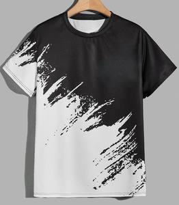 T-shirt de haute qualité 100% coton couleur personnalisée pour hommes coupe régulière t-shirt Stock en vrac vêtements t-shirt - Product Image 1