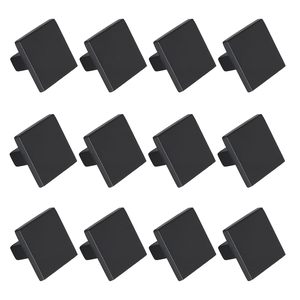 New Matte Black Metal Solid square Door Knobs for Home Dresser Door Cabinet Furniture Decorative <b>Kitchen</b> Wardrobe Handle Knobs - Product Image 3