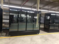Réfrigérateur commercial à porte vitrée pour supermarché, solution complète de projet de réfrigération