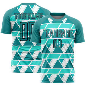 เสื้อฟุตบอลแบบแห้งเร็ว น้ำหนักเบา ระบายอากาศได้ดี ผลิตตามสั่ง (OEM) สำหรับทีมโรงเรียนและมืออาชีพ ขายส่ง - Product Image 3